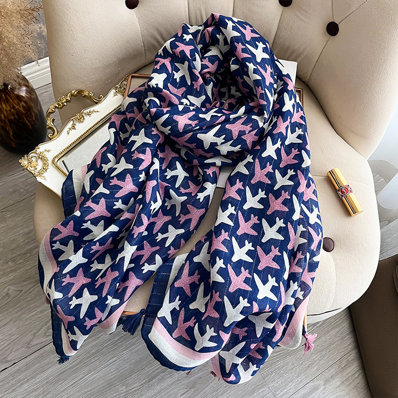Pashmina Wrap Large - ผ้าพันคอผ้าฝ้ายคลุมไหล่สำหรับผู้หญิงแบรนด์หรูผ้าพันคอฮิญาบผ้าพาชมินาขนาดใหญ่ผ้าพันคอสำหรับฤดูใบไม้ร่วงฤดูหนาว